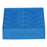 Groomtech Wide Blade Caddy Double Row 10pcs - Cyan Blue