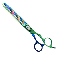 Kenchii Peacock 7.5 inch Triple Serrated 39 Tooth Thinner Grooming Scissor