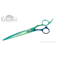 Kenchii Peacock 8 inch Curved Grooming Scissor