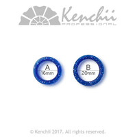 Individual Ring Inserts Thick Blue Size B 20mm